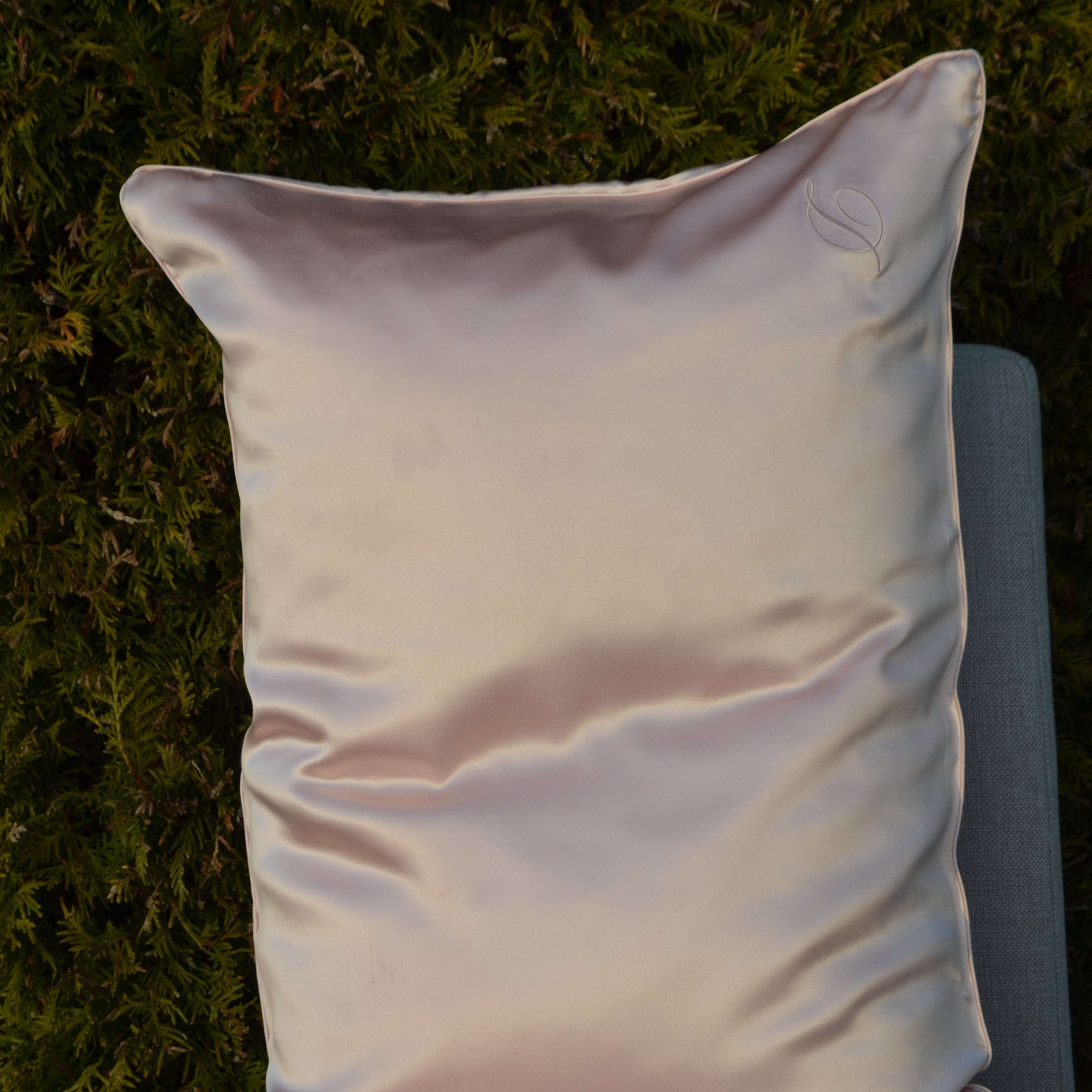 Silkeputetrekk | 100 % Mulberry-silke i Champagne