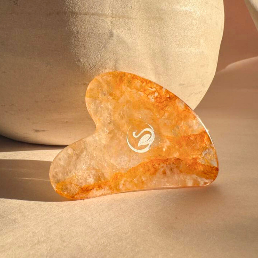 Yellow Quartz Gua Sha Facial Sculpting Tool