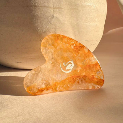 Yellow Quartz Gua Sha Facial Sculpting Tool