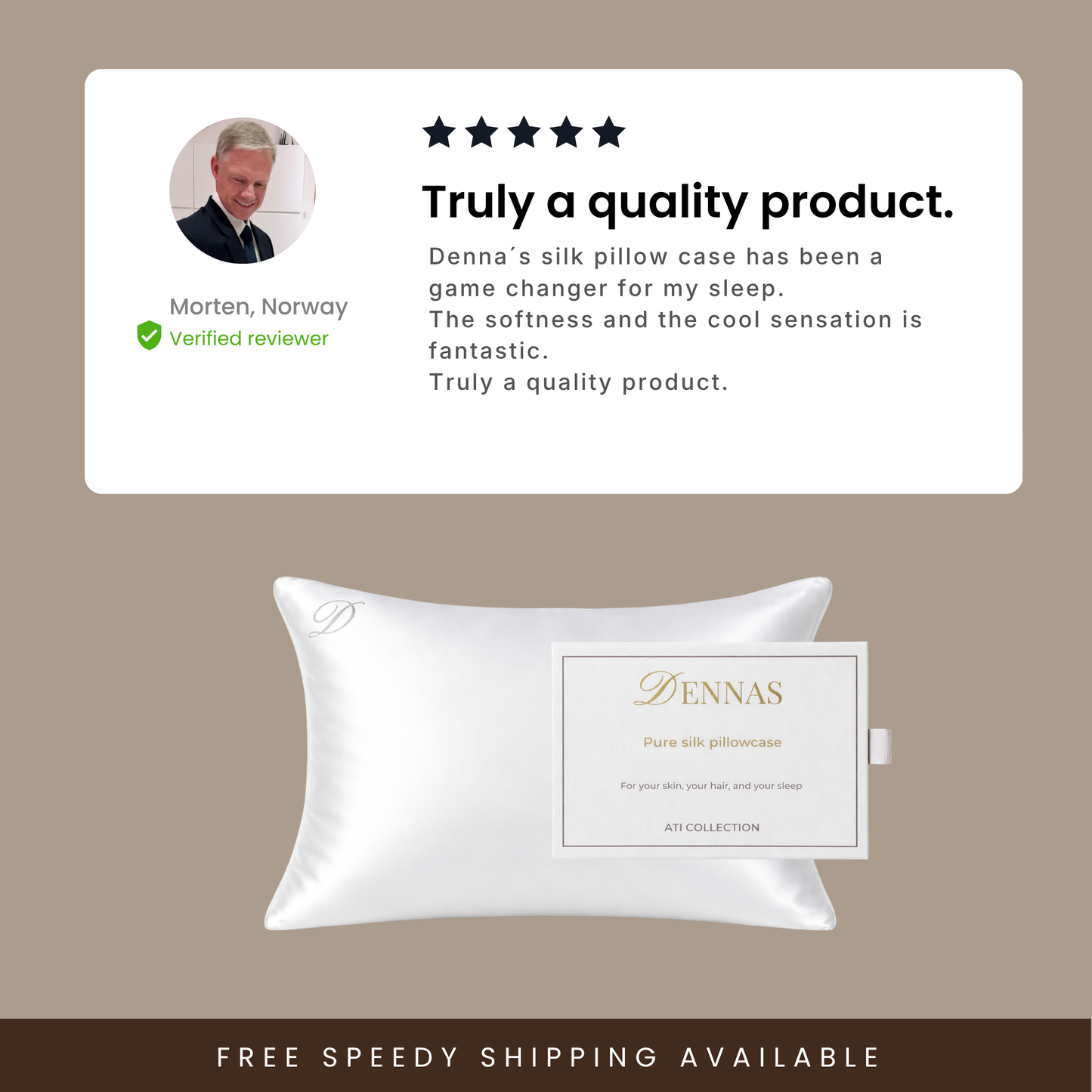 Dennas Silk Pillowcase 25 Momme | 100% Mulberry Silk