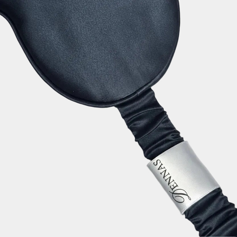 Midnight navy 100% Silke sovemaskene