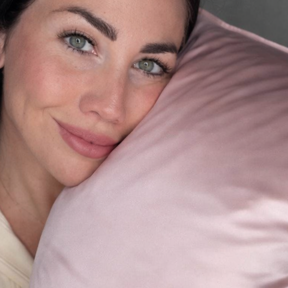 Silkeputetrekk | 100 % Mulberry-silke i lys rose