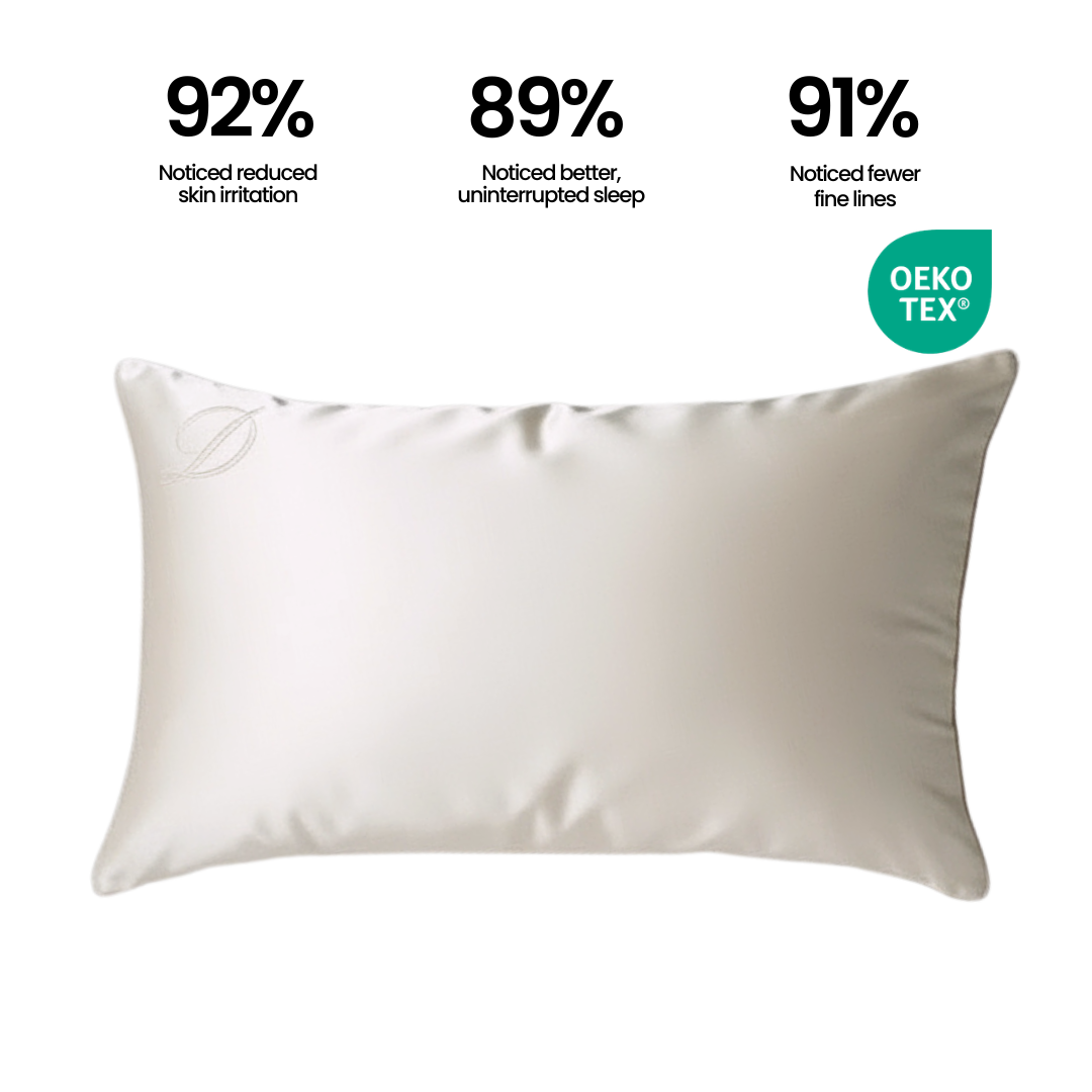 Silkeputetrekk | 100 % Mulberry-silke i Hvit